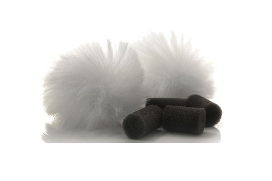 Rycote Wind Screen Mini White Antiviento para Micrófono Windjammer de solapa blanca