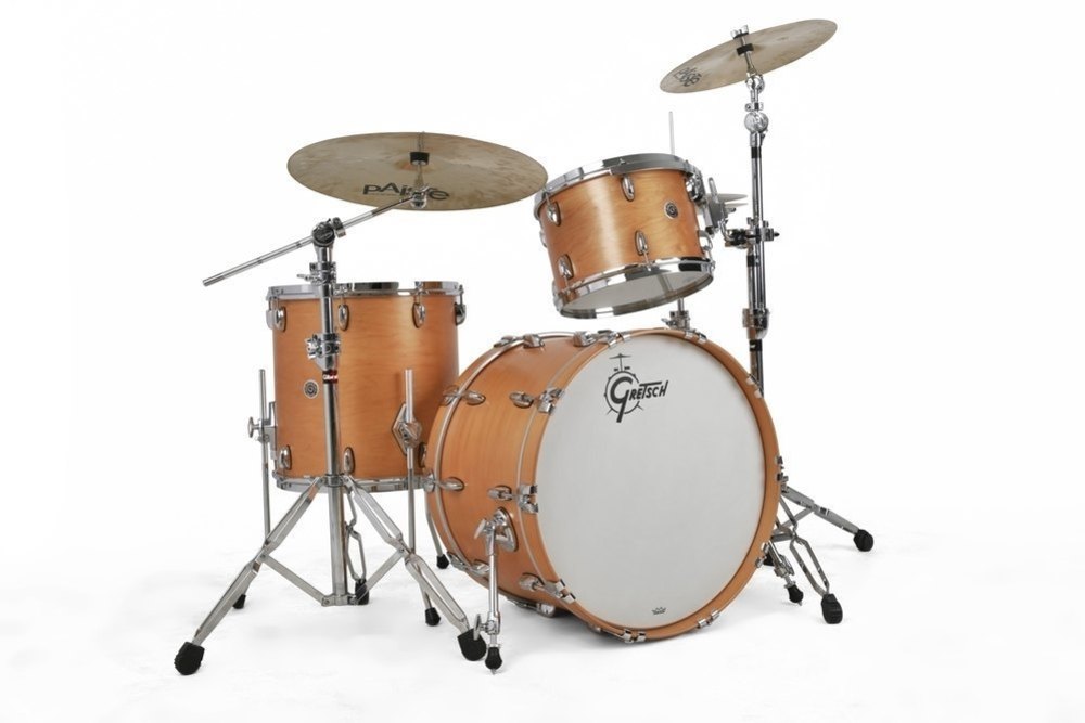 Gretsch Drums GB-RC423-SN Set USA Brooklyn Bombo 22 Pulgadas Satin Natural Set USA Brooklyn Bombo 22 Pulgadas Satin Natural