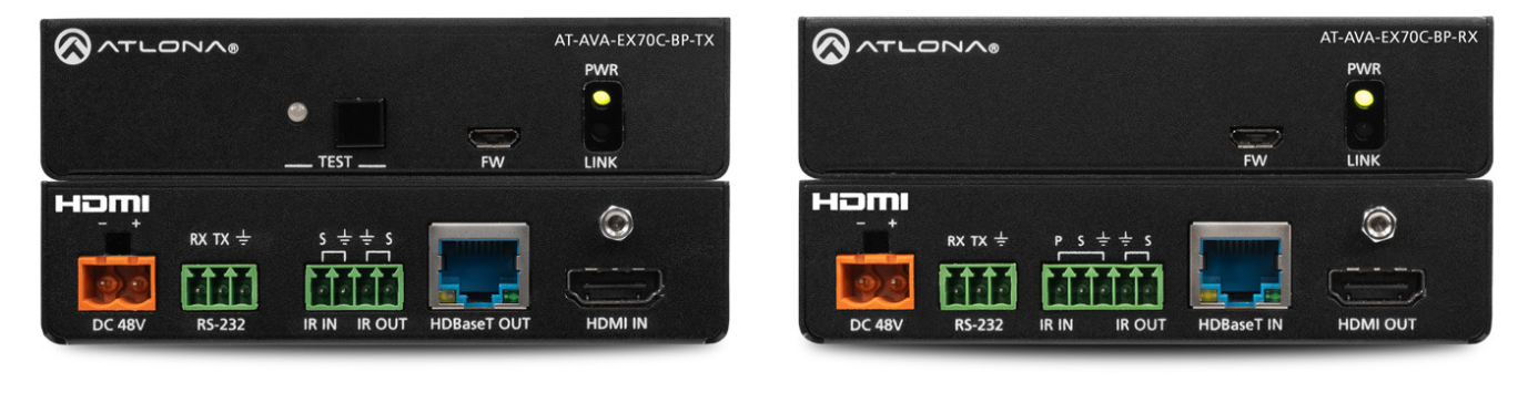 Atlona Kit Tx/RX Avance 4K/UHD HDMI con RS-232 e IR pass-through, 70m AT-AVA-EX70C-BP-KIT
