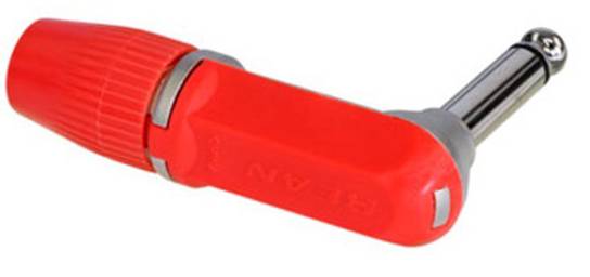REAN NYS207-2 JACK MONO ACODADO 90º cuerpo ROJO NYS207-2