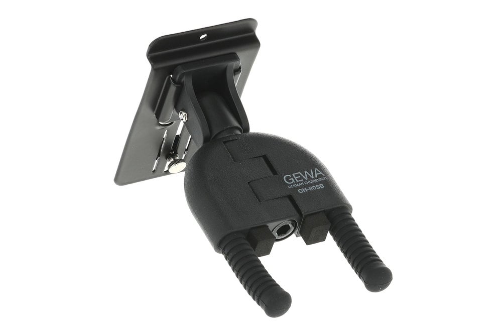 GEWA Soporte de guitarra de pared WallGrip Negro Soporte de guitarra de pared WallGrip Negro