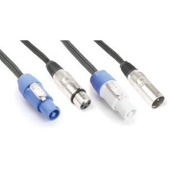 Power dynamics ligero combi cable alimentacion b xlr m/ alimentacion a xlr f 2m 176722