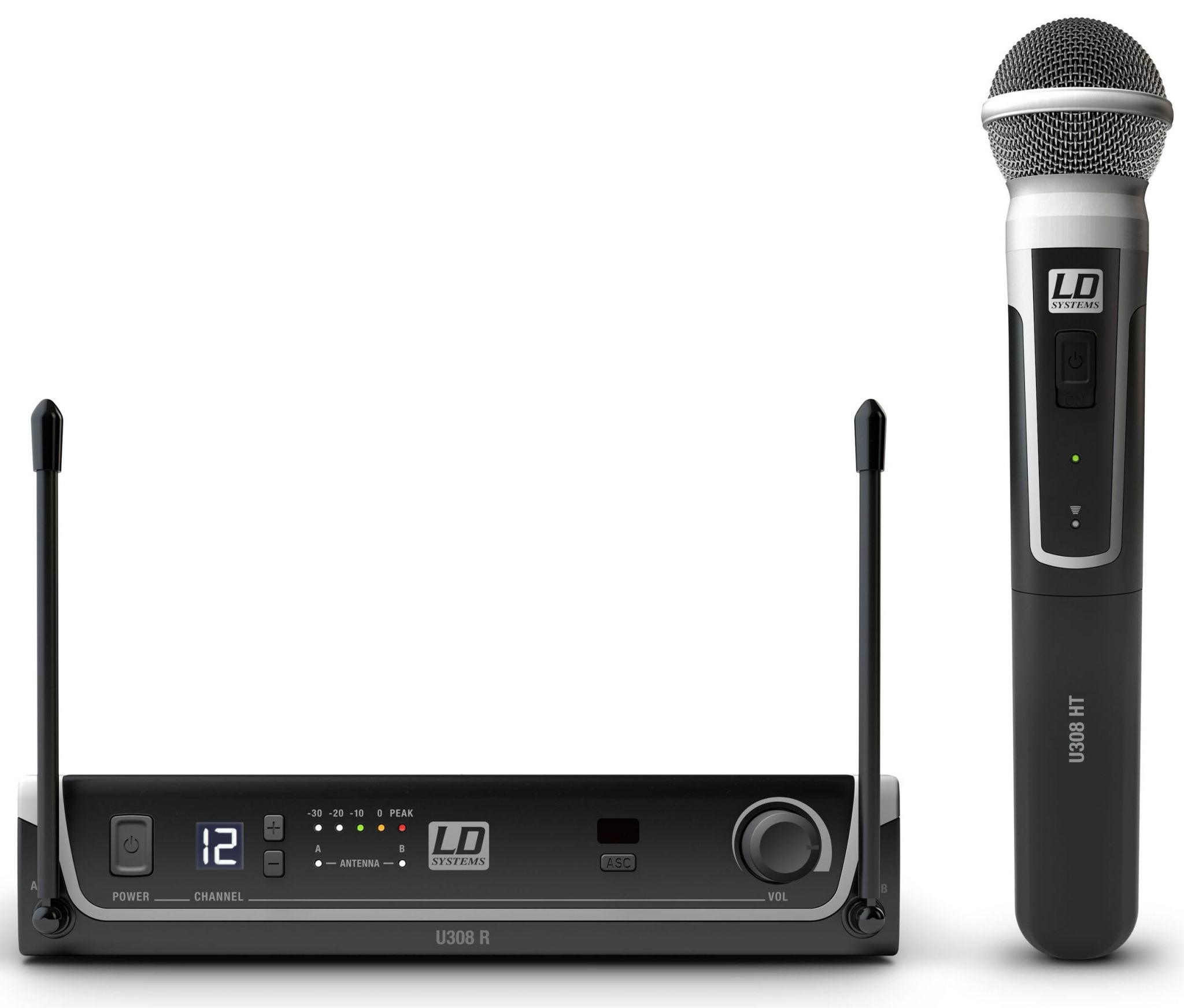 LD Systems U308 HHD Sistema inalámbrico con Micrófono de Mano dinámico U308 HHD