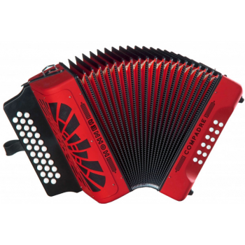 Hohner acordeón compadre gcf a-4824 rojo