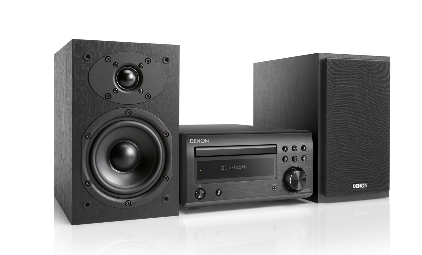 DENON DM-41DAB Black, Micro Cadena HiFi DM41 DAB Negra + altavoces negros DM-41DAB Black