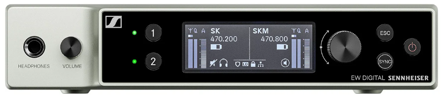 Sennheiser EW-DX EM 2 Q1-9 Receptor Digital 2 Canales EW-DX EM 2 Q1-9