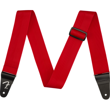 Fender polypro strap red correa guitarra
