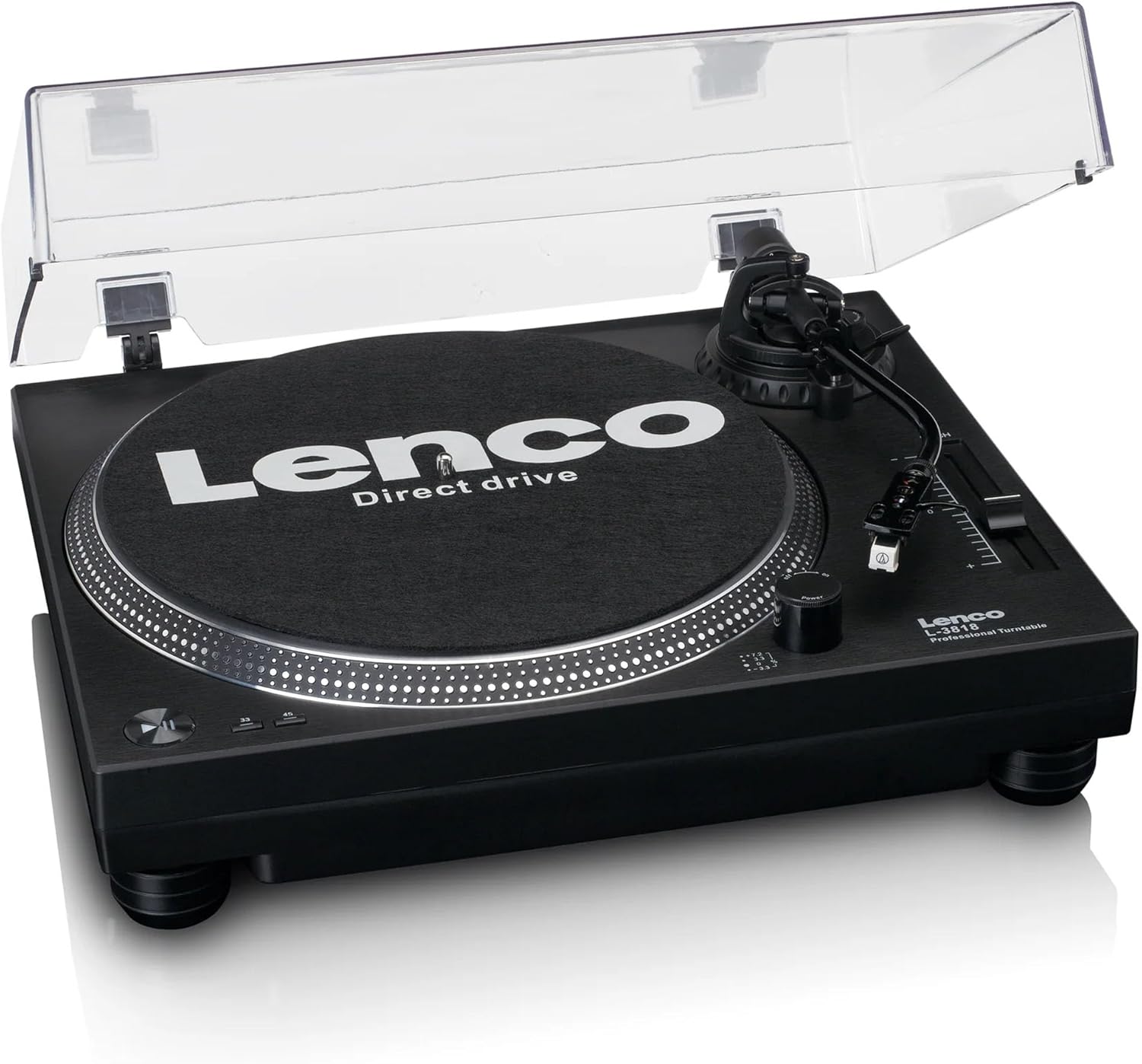 Lenco L-3818BK Giradiscos Tracción Directa L-3818BK
