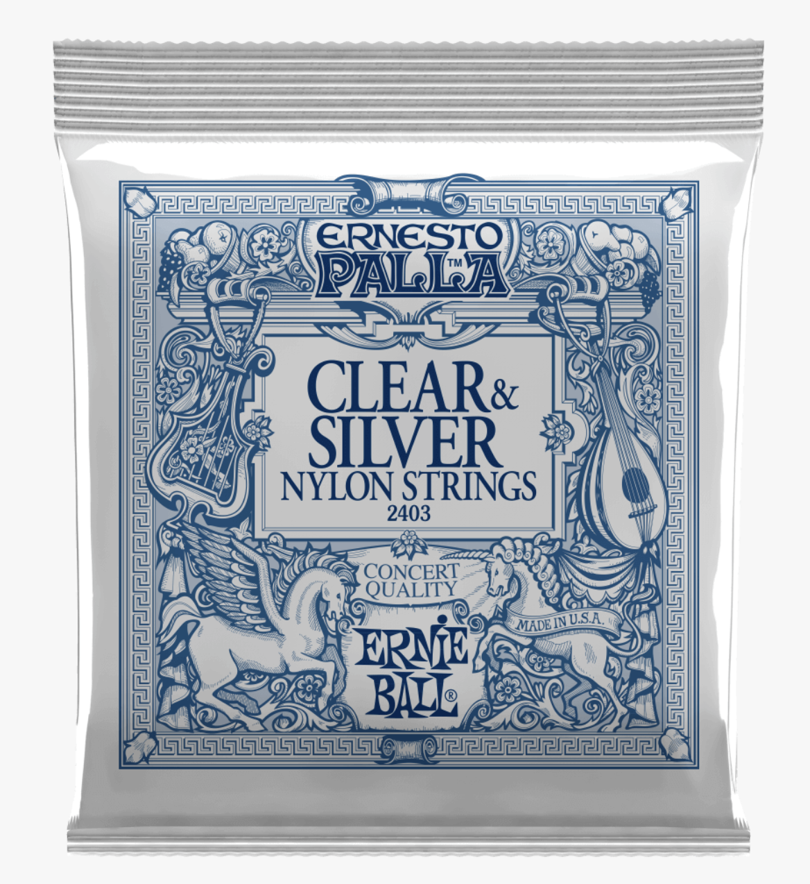 Ernie Ball 2403 Ernesto Pallla Cuerdas Para Guitarra Clásica Nylon 28-42w 2403