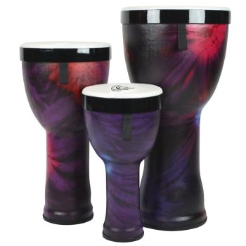 Toca percussion tssnd-3pcwp-fp nesting drums djembe freestyle ii set 3 piezas