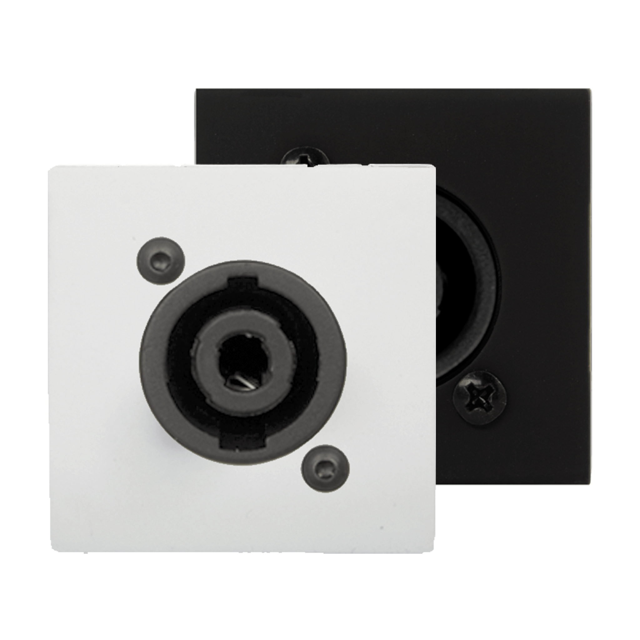 PROCAB CP45SPES/W Placa de conexión para altavoz tamaño D 45 X 45 mm - sin soldadura Blanco CP45SPES/W