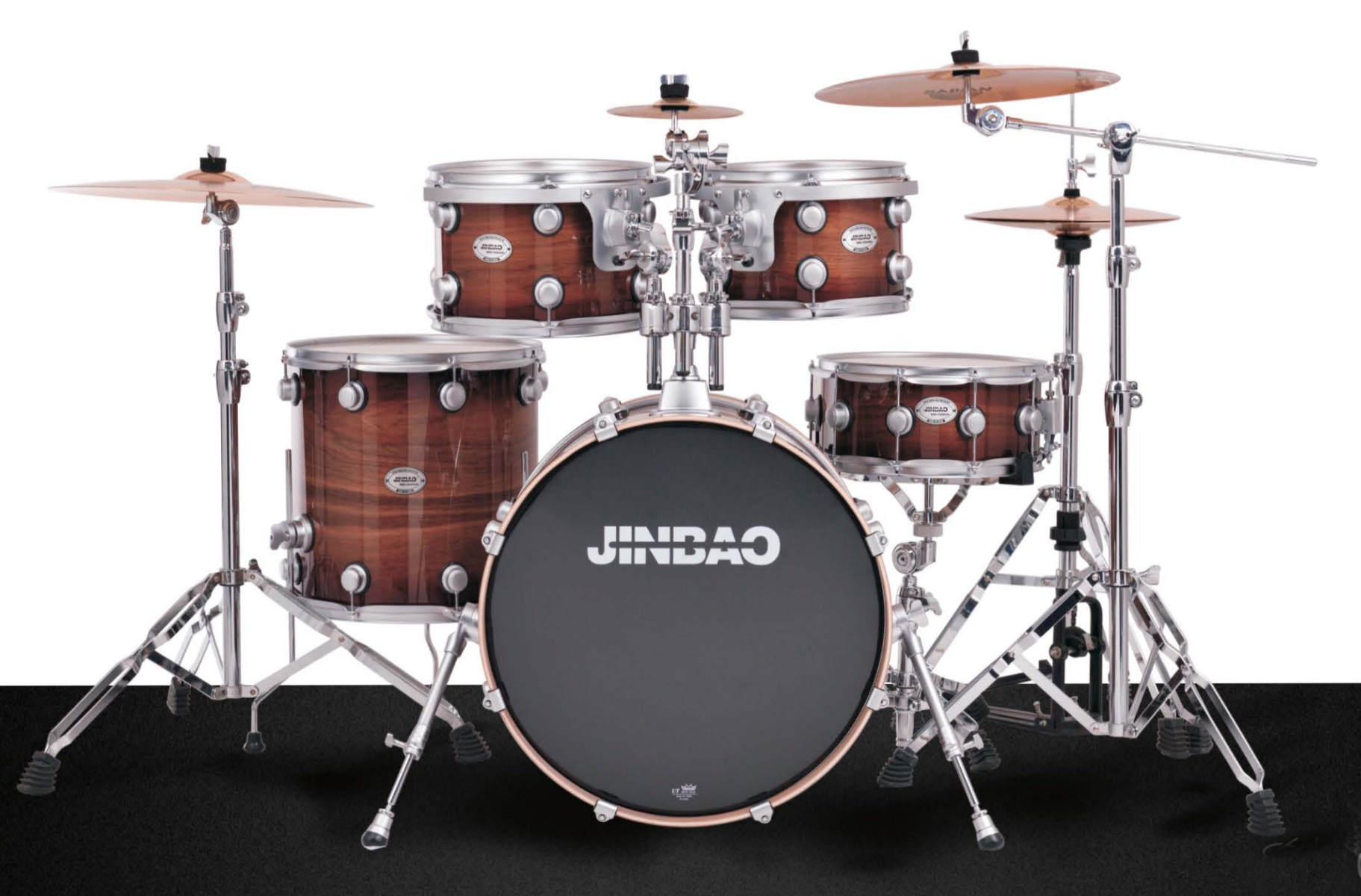 Jinbao Batería Lacada Bombo De 22\" Nogal MASTER0053