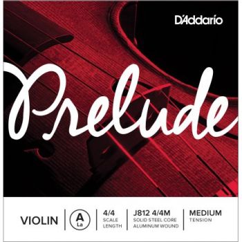 D´addario j812 cuerda prelude la (a) para violín 4/4, tensión media