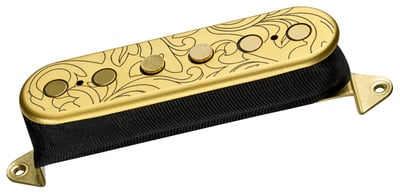 DiMarzio DP288F Utopia Pastilla para Guitarra Eléctrica Middle F-Spaced Satin Gold DP288F SG