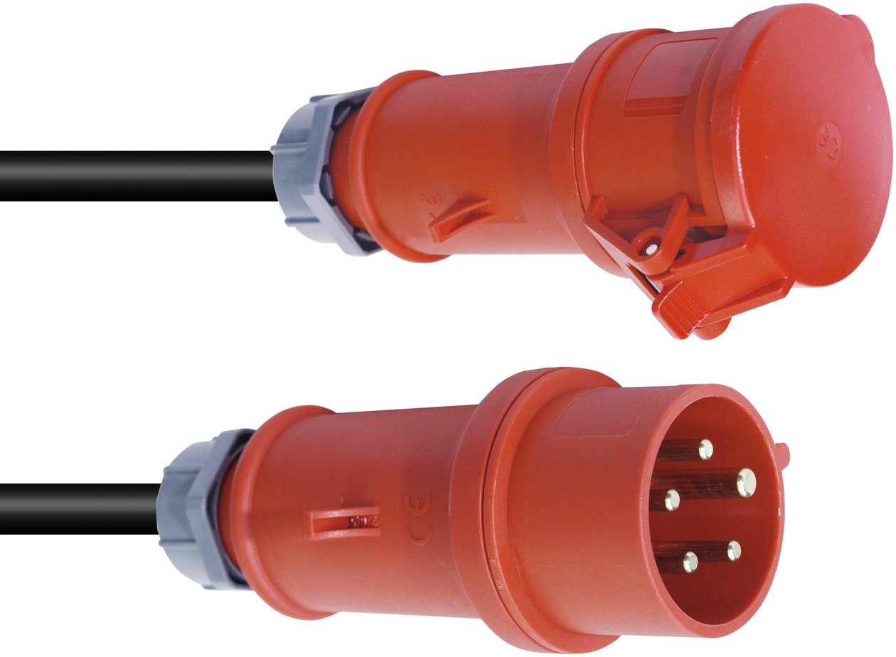 Psso CEE Extensión 32A 5 x 6, 10 Metros, Rojo 30245628