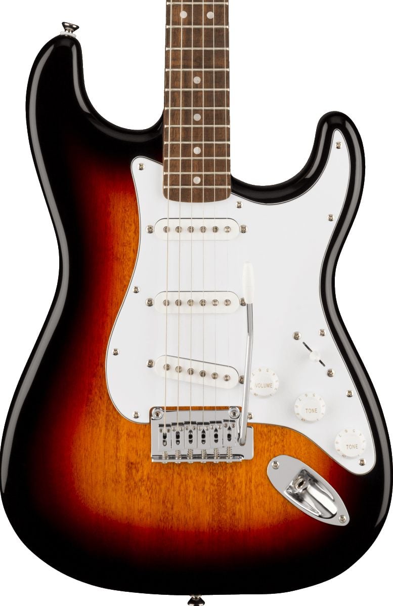 Fender Squier Affinity Stratocaster LRL 3-Color Sunburst. Guitarra Eléctrica SQ Aff Strat LRL 3TS