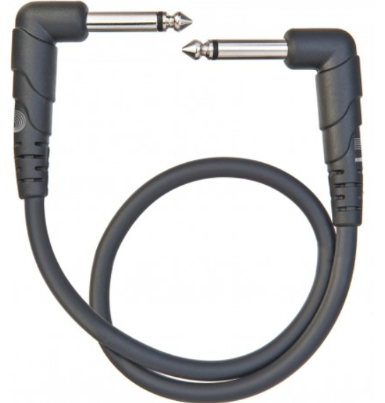 DAddario Planet Waves PW-CGTPRA-01 Cable de Conexión de Ángulo Recto, 30 Centímetros PW-CGTPRA-01