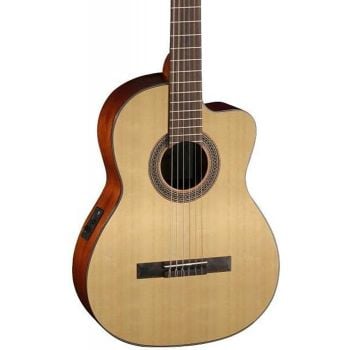 Cort ac120ce-op wbag guitarra clásica con previo con funda