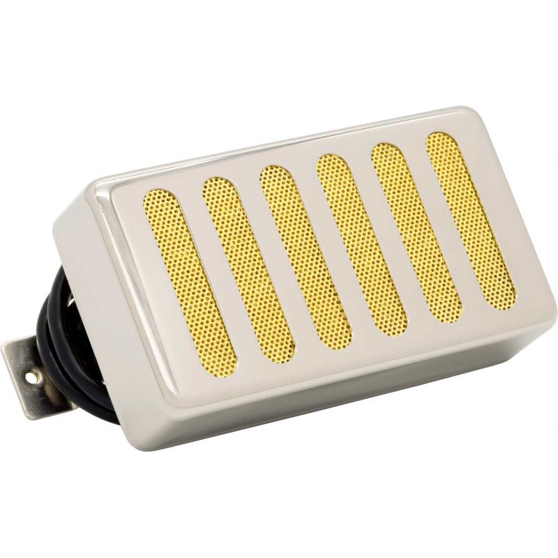 Seymour Duncan APH-1N Alnico II Pro Humbucker Raw Nickel/Gold Mesh Cover Pastilla para Guitarra APH-1N ALNICO II PRO HUMBUCKER RAW NICKEL/GOLD MES