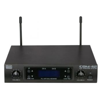 Dap audio com-42 set de dos micrófonos inalámbricos d1464