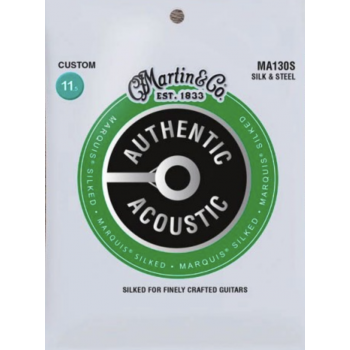 Martin ma130s cuerdas guitarra acústica authentic silked bronze 80/20 light 11-47
