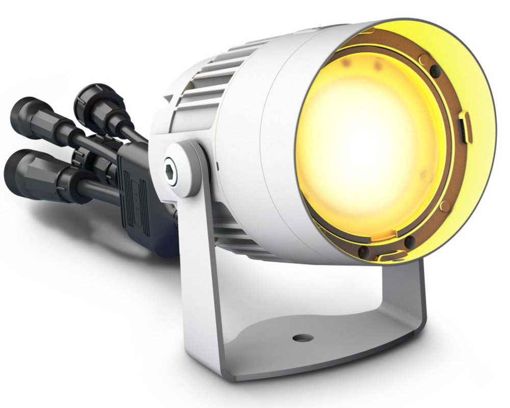 Cameo Q-SPOT 40I W Foco Compacto para Exteriores con LED RGBA de 40 W Blanco Q-SPOT 40I W