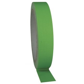 Showtec gaffa tape neon - cinta de tela fluorescente verde 19mm/25m
