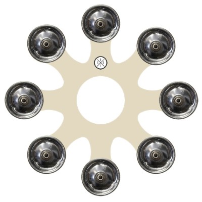 Big Fat Snare Drum BFSDBRWC Bling Ring White Copper BFSDBRWC Bling Ring White Copper