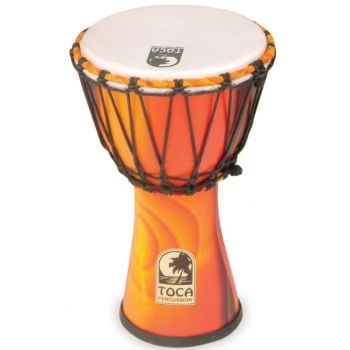Toca percussion sfdj-9afs african sunset djembe freestyle afinación cuerda