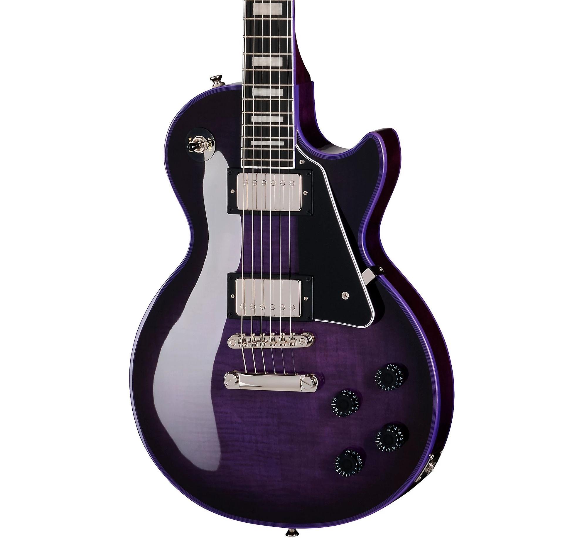 Epiphone Les Paul Custom Widow Purple Burst Guitarra Eléctrica Funda Incluída Les Paul Custom Widow Purple Burst