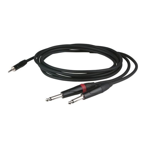DAP Audio FLX31 Cable Mini Jack Stereo / 2 Jack Mono L/R de 6 metros FLX31 Mini Jack 2 Jack 6 metros