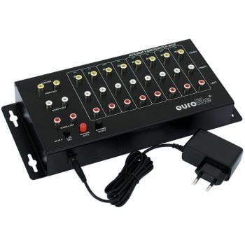 Eurolite conmutador de vídeo 8 en 2 avs-802
