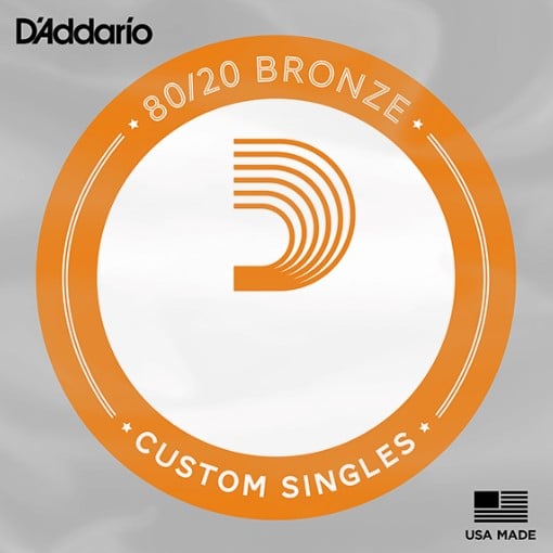 D´addario BW045 Cuerda Individual de Guitarra Acústica con Entorchado de Bronce .045 BW045