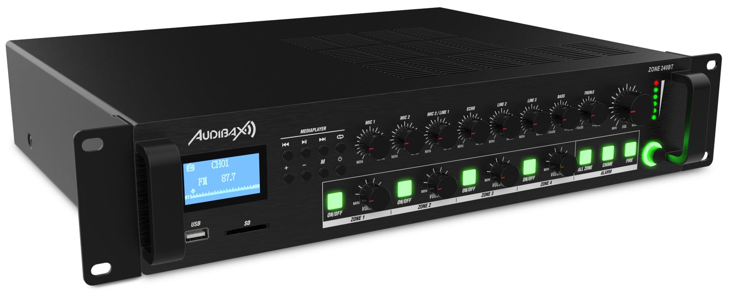Audibax Zone 240BT Amplificador 4 Zonas 240W Zone 240BT