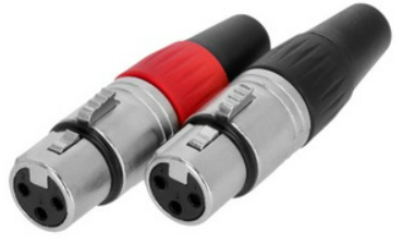 Adam Hall 3 STAR C XF3 PAR - Conector XLR Hembra de 3 Polos | Par 3 STAR C XF3 PAR