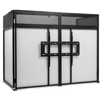 Vonyx db60 cabina dj con soporte tv