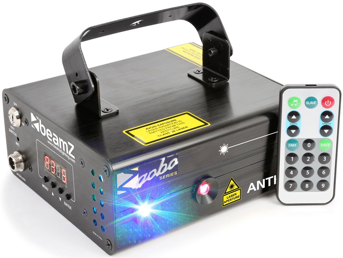 Beamz Anthe II Doble Laser RGB Gobo DMX 600mW 152633 ( REACONDICIONADO ) Anthe II Doble Laser RGB Gobo DMX