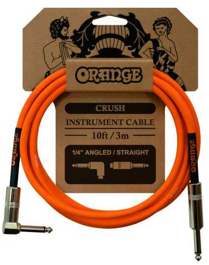 Orange Crush 3M Cable Jack Mono Recto / Jack Mono Acodado 3 Metros CRUSH 3M