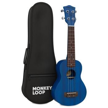 Monkey loop stone midnight blue ukelele soprano