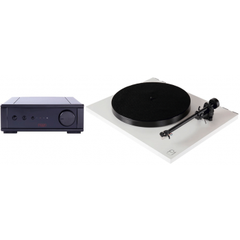 Rega planar 1 matt white+rega io conjunto de auidio