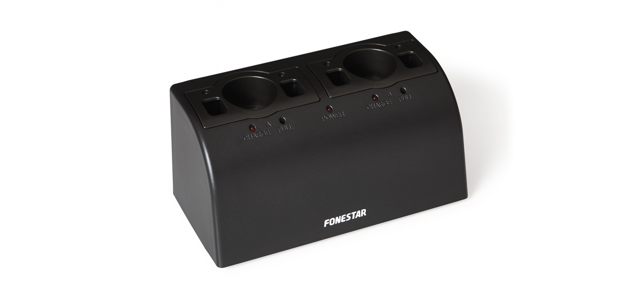 Fonestar MSC-2 Cargador micrófonos inalámbricos MSC-2