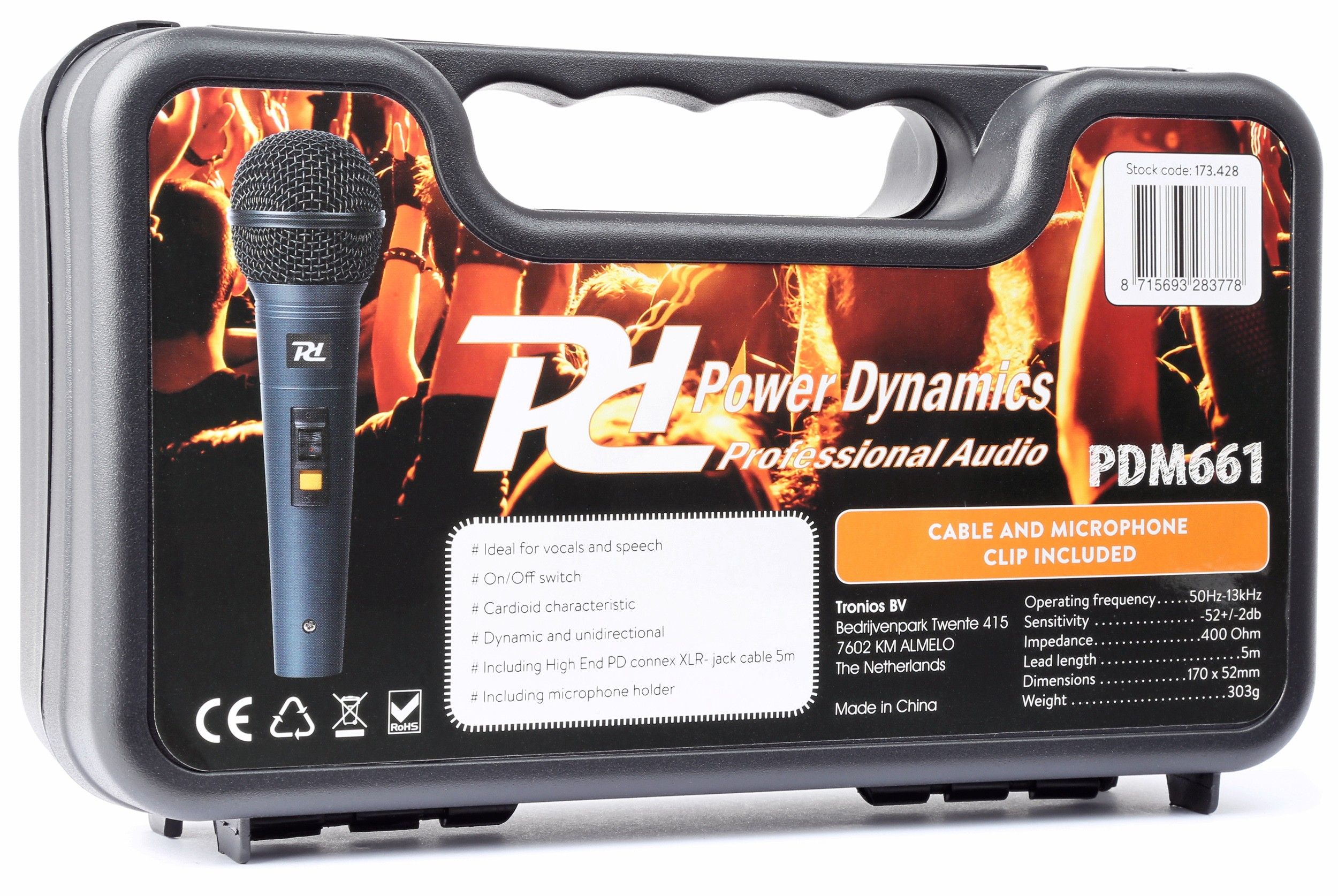 Power Dynamics Microfono Dinamico En Caja Transporte Pdm661 173428 173428