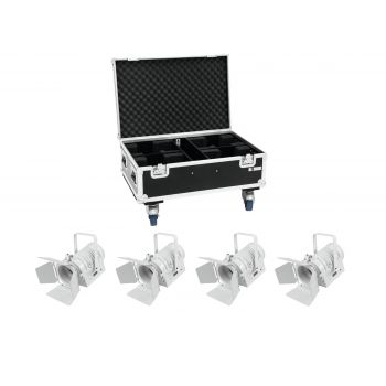 Eurolite set 4x led tha-40pc blanco + estuche
