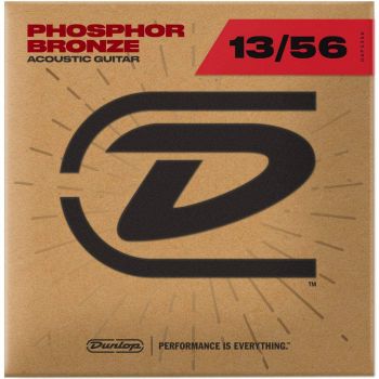 Dunlop dap1356 juego cuerdas guitarra acustica phosphor bronze medium 13-56