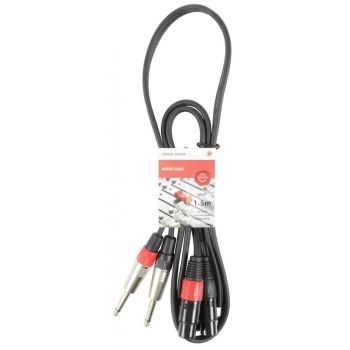 Chord cable jack mono - 2 xlr hembra 3 metros 190.040