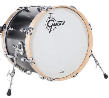 Gretsch Drums GBSL1824KKCSTSBM Bombo USA Brooklyn 24x18" Negro metálico satinado Bombo USA Brooklyn 24x18 Pulgadas Negro metálico s