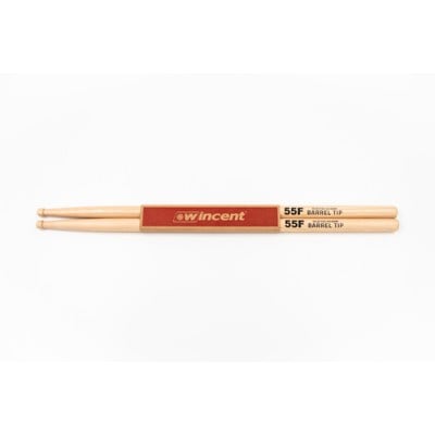 Wincent 55FBT Baquetas Batería Baquetas Hickory 55F BARRELTIP