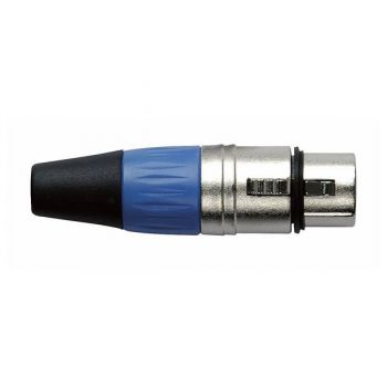 Dap audio conector xlr hembra 3p azul y metálico xfk203nu