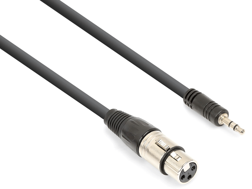 Vonyx Cable Xlr Hembra a Mini-Jack 3.5 Stereo 0.5m 177748 XLR hembra -3,5 Stereo 0,5m
