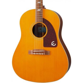 Epiphone masterbilt texan antique natural aged gloss guitarra electro/acústica